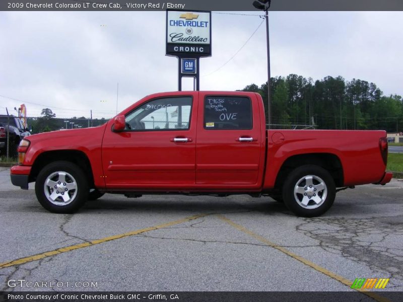 Victory Red / Ebony 2009 Chevrolet Colorado LT Crew Cab