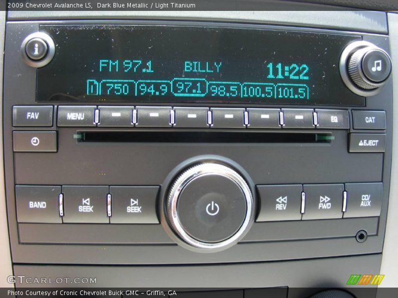 Dark Blue Metallic / Light Titanium 2009 Chevrolet Avalanche LS