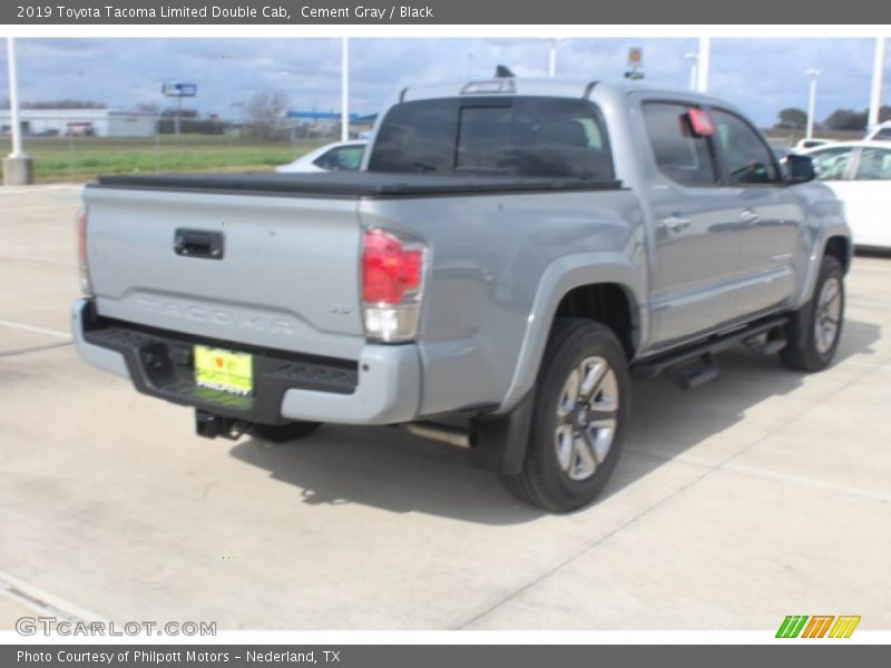 Cement Gray / Black 2019 Toyota Tacoma Limited Double Cab
