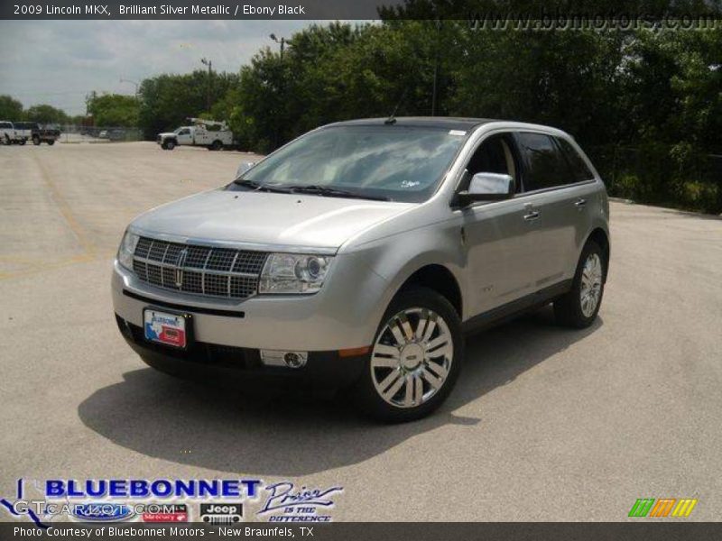 Brilliant Silver Metallic / Ebony Black 2009 Lincoln MKX