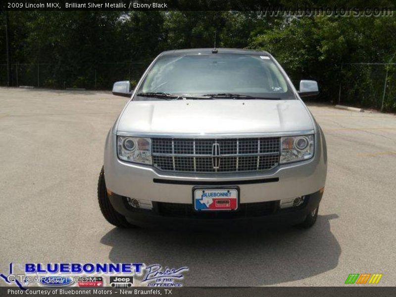 Brilliant Silver Metallic / Ebony Black 2009 Lincoln MKX