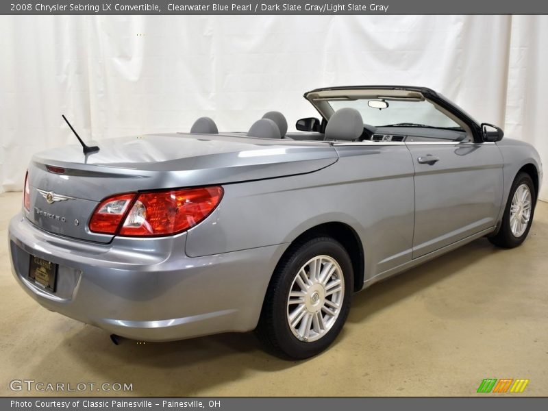 Clearwater Blue Pearl / Dark Slate Gray/Light Slate Gray 2008 Chrysler Sebring LX Convertible