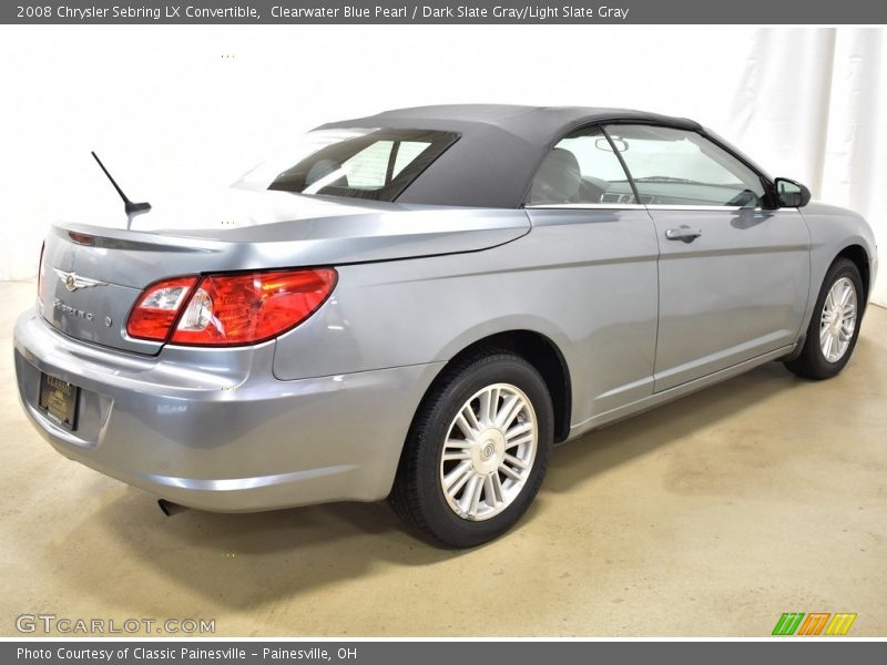 Clearwater Blue Pearl / Dark Slate Gray/Light Slate Gray 2008 Chrysler Sebring LX Convertible