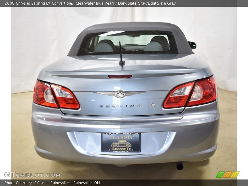 Clearwater Blue Pearl / Dark Slate Gray/Light Slate Gray 2008 Chrysler Sebring LX Convertible