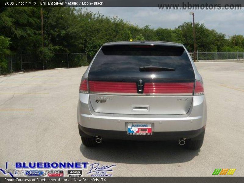 Brilliant Silver Metallic / Ebony Black 2009 Lincoln MKX