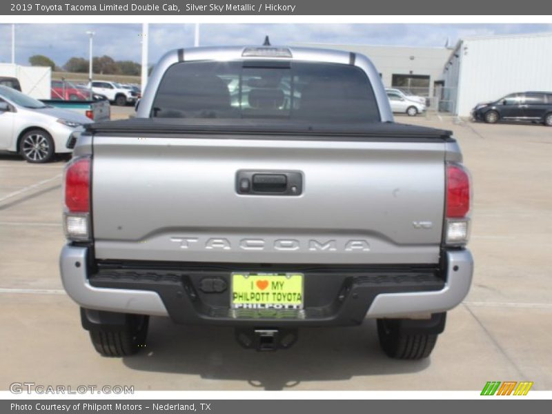 Silver Sky Metallic / Hickory 2019 Toyota Tacoma Limited Double Cab