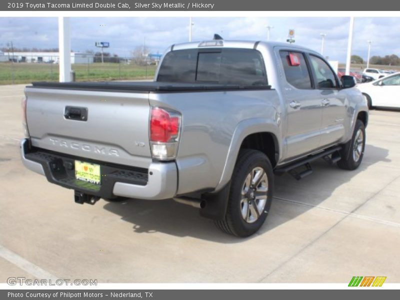Silver Sky Metallic / Hickory 2019 Toyota Tacoma Limited Double Cab