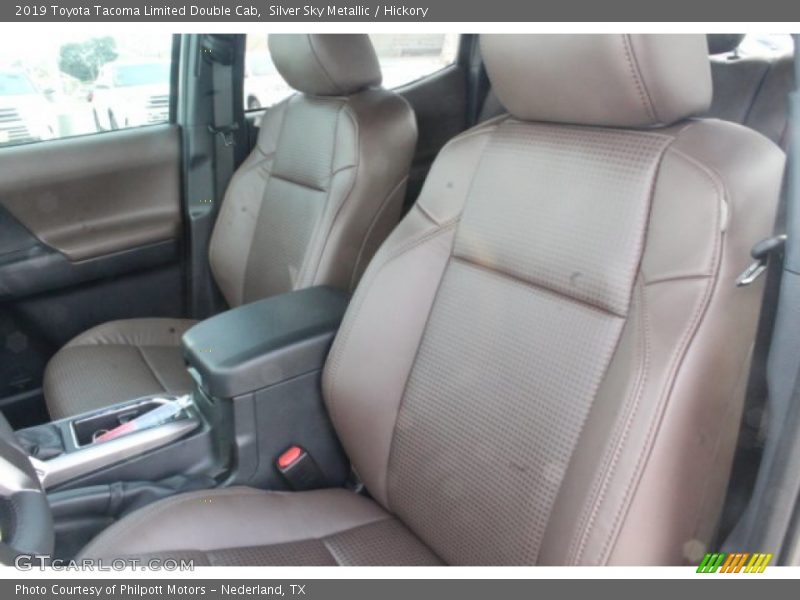 Silver Sky Metallic / Hickory 2019 Toyota Tacoma Limited Double Cab