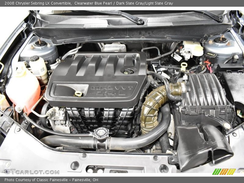 Clearwater Blue Pearl / Dark Slate Gray/Light Slate Gray 2008 Chrysler Sebring LX Convertible