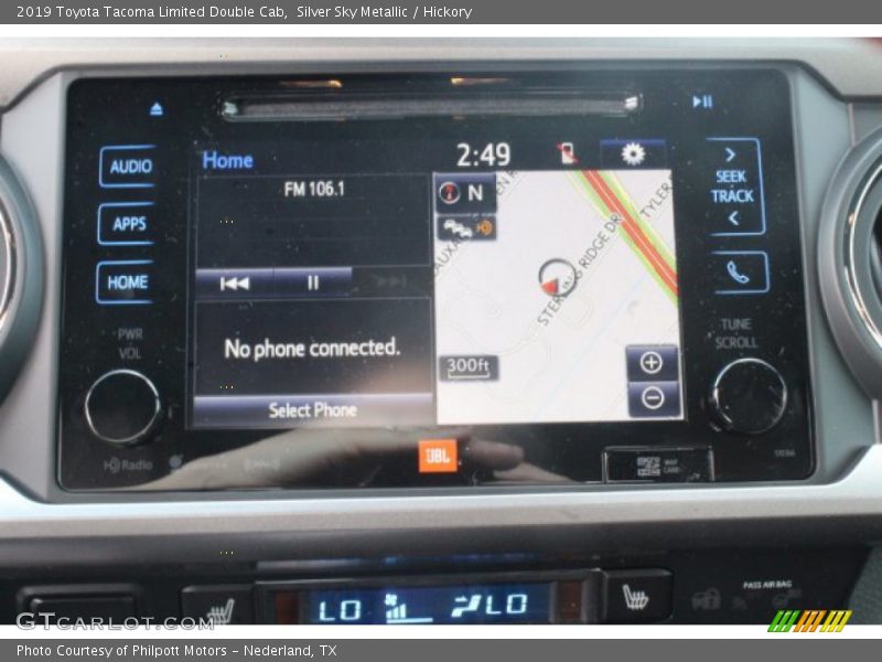 Silver Sky Metallic / Hickory 2019 Toyota Tacoma Limited Double Cab