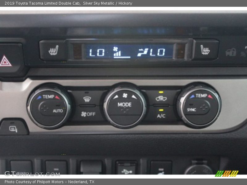Silver Sky Metallic / Hickory 2019 Toyota Tacoma Limited Double Cab