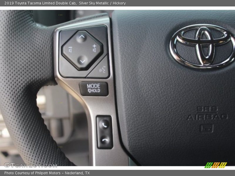 Silver Sky Metallic / Hickory 2019 Toyota Tacoma Limited Double Cab