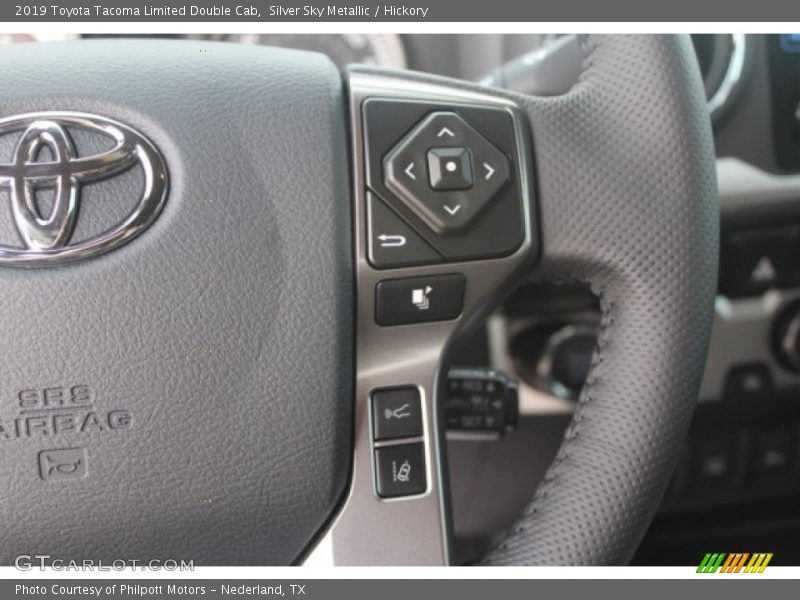 Silver Sky Metallic / Hickory 2019 Toyota Tacoma Limited Double Cab