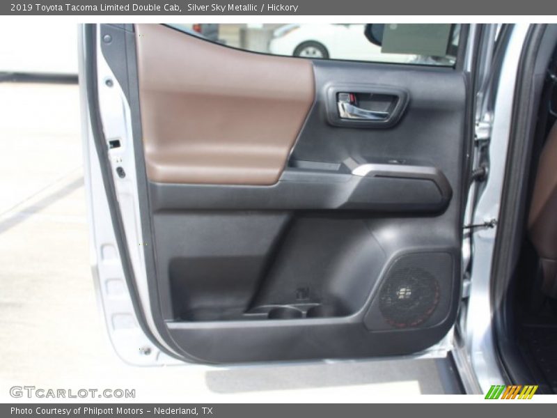 Silver Sky Metallic / Hickory 2019 Toyota Tacoma Limited Double Cab