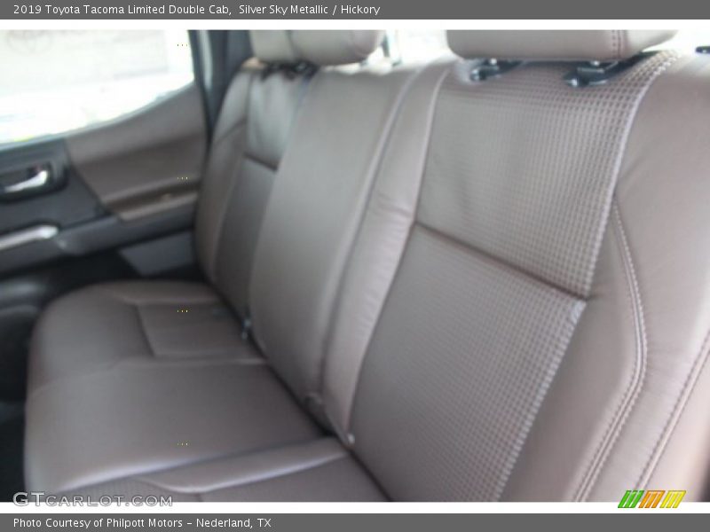 Silver Sky Metallic / Hickory 2019 Toyota Tacoma Limited Double Cab
