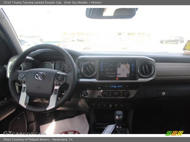 Silver Sky Metallic / Hickory 2019 Toyota Tacoma Limited Double Cab