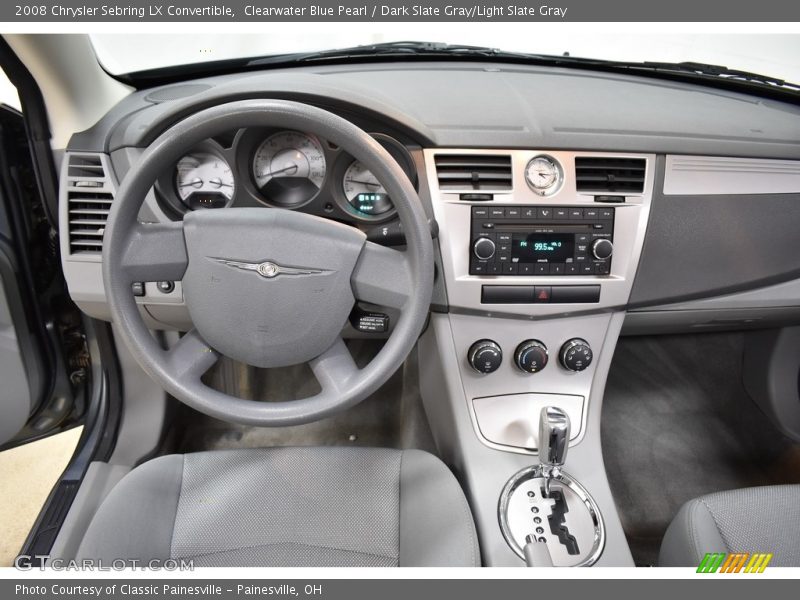 Clearwater Blue Pearl / Dark Slate Gray/Light Slate Gray 2008 Chrysler Sebring LX Convertible