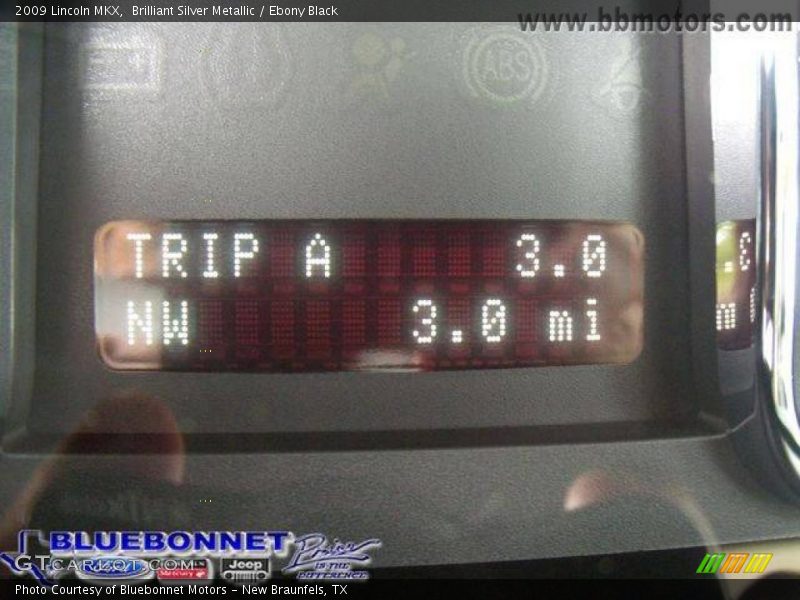 Brilliant Silver Metallic / Ebony Black 2009 Lincoln MKX