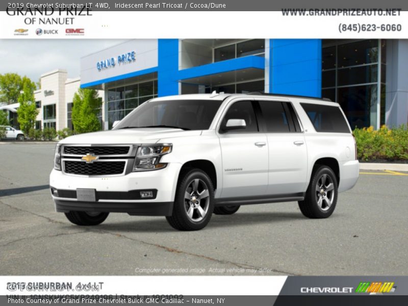 Iridescent Pearl Tricoat / Cocoa/Dune 2019 Chevrolet Suburban LT 4WD