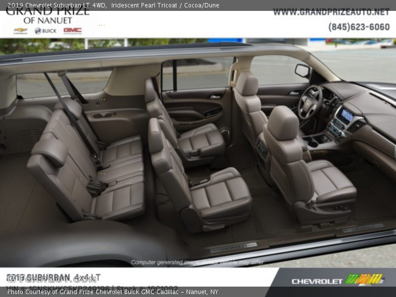 Iridescent Pearl Tricoat / Cocoa/Dune 2019 Chevrolet Suburban LT 4WD