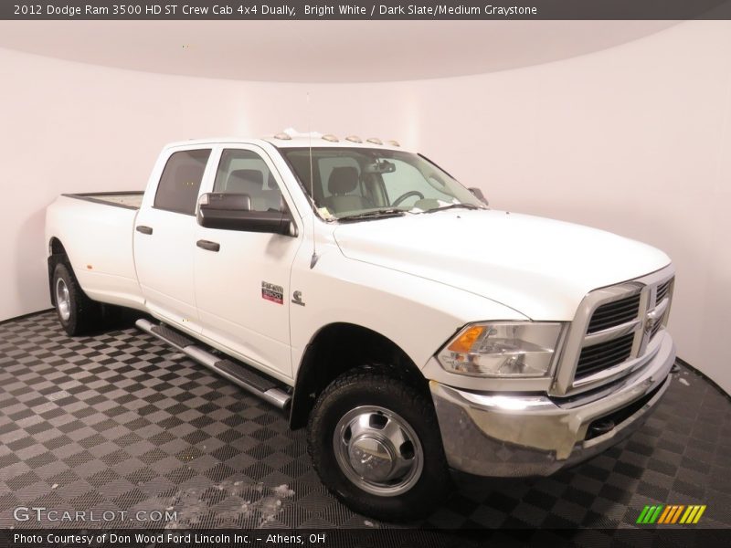 Bright White / Dark Slate/Medium Graystone 2012 Dodge Ram 3500 HD ST Crew Cab 4x4 Dually