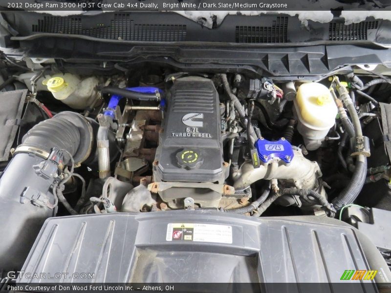 Bright White / Dark Slate/Medium Graystone 2012 Dodge Ram 3500 HD ST Crew Cab 4x4 Dually