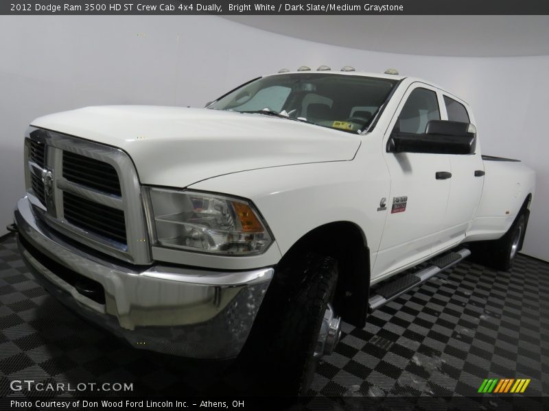Bright White / Dark Slate/Medium Graystone 2012 Dodge Ram 3500 HD ST Crew Cab 4x4 Dually