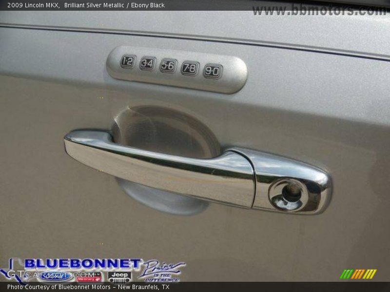 Brilliant Silver Metallic / Ebony Black 2009 Lincoln MKX