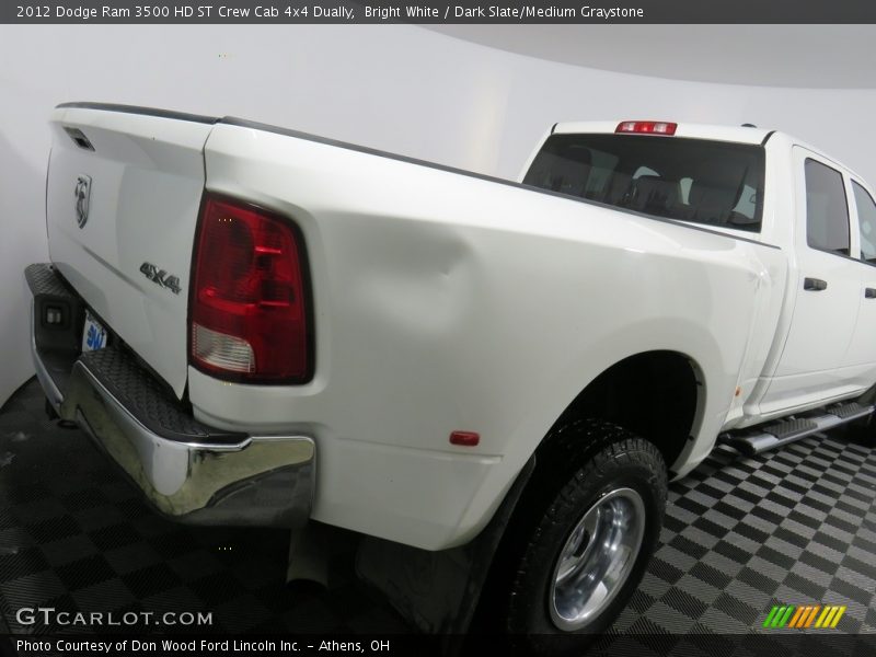Bright White / Dark Slate/Medium Graystone 2012 Dodge Ram 3500 HD ST Crew Cab 4x4 Dually