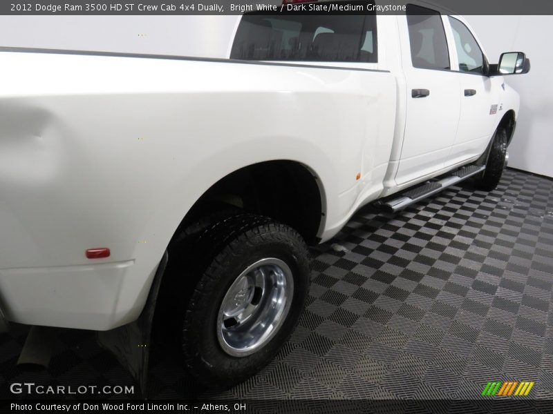 Bright White / Dark Slate/Medium Graystone 2012 Dodge Ram 3500 HD ST Crew Cab 4x4 Dually