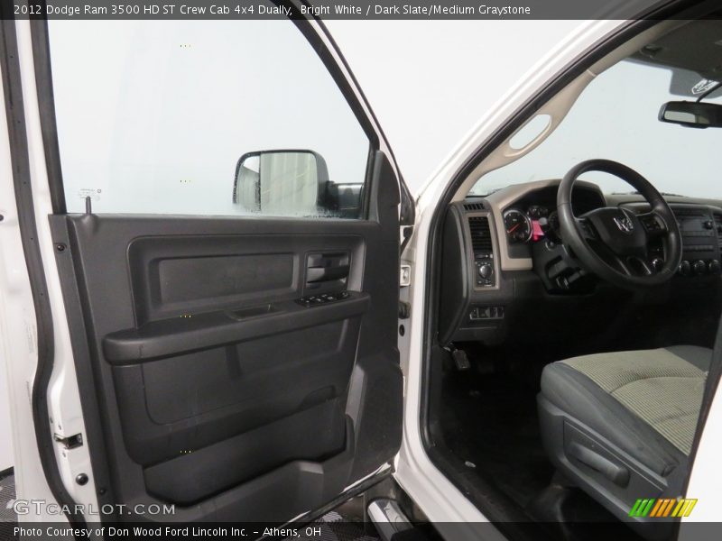 Bright White / Dark Slate/Medium Graystone 2012 Dodge Ram 3500 HD ST Crew Cab 4x4 Dually