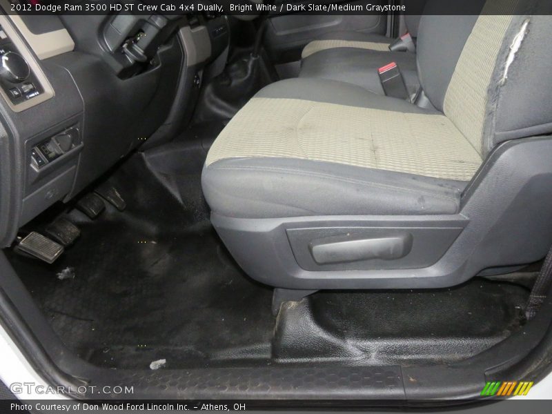 Bright White / Dark Slate/Medium Graystone 2012 Dodge Ram 3500 HD ST Crew Cab 4x4 Dually