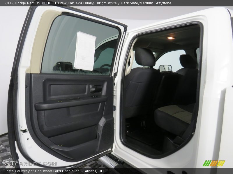 Bright White / Dark Slate/Medium Graystone 2012 Dodge Ram 3500 HD ST Crew Cab 4x4 Dually