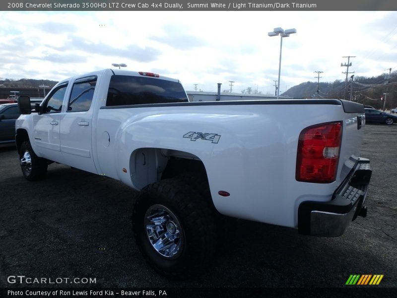 Summit White / Light Titanium/Dark Titanium 2008 Chevrolet Silverado 3500HD LTZ Crew Cab 4x4 Dually