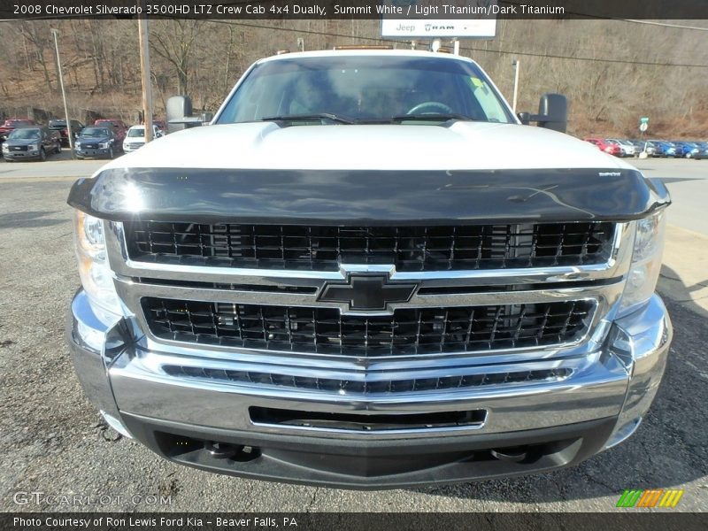 Summit White / Light Titanium/Dark Titanium 2008 Chevrolet Silverado 3500HD LTZ Crew Cab 4x4 Dually