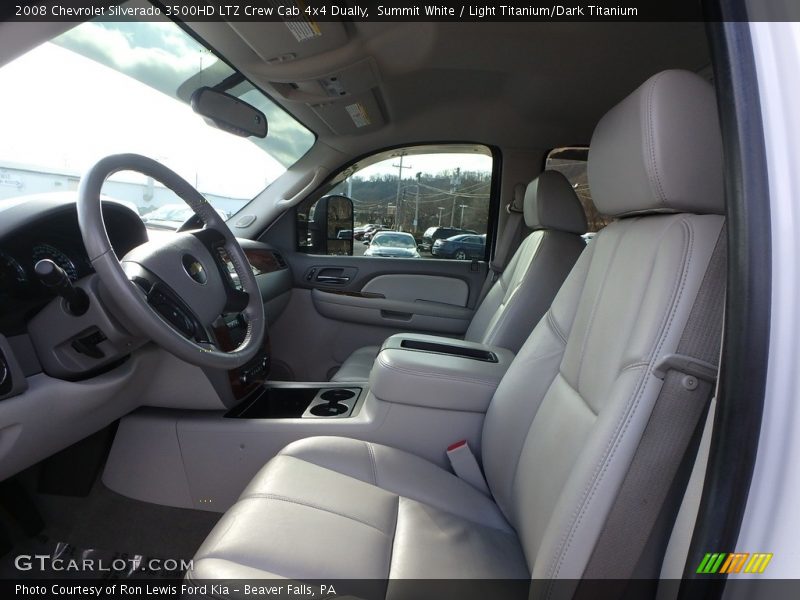 Summit White / Light Titanium/Dark Titanium 2008 Chevrolet Silverado 3500HD LTZ Crew Cab 4x4 Dually