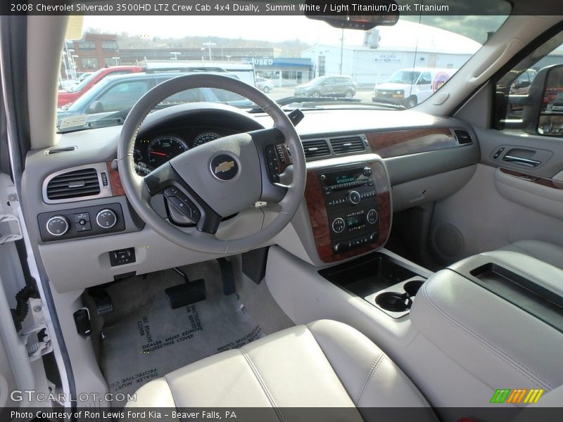 Summit White / Light Titanium/Dark Titanium 2008 Chevrolet Silverado 3500HD LTZ Crew Cab 4x4 Dually