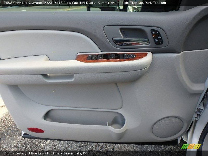 Summit White / Light Titanium/Dark Titanium 2008 Chevrolet Silverado 3500HD LTZ Crew Cab 4x4 Dually
