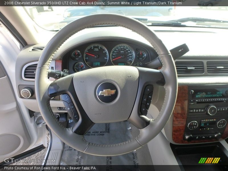 Summit White / Light Titanium/Dark Titanium 2008 Chevrolet Silverado 3500HD LTZ Crew Cab 4x4 Dually