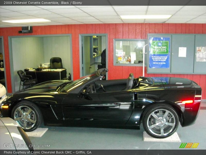 Black / Ebony 2009 Chevrolet Corvette Convertible
