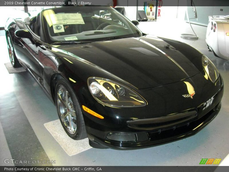 Black / Ebony 2009 Chevrolet Corvette Convertible