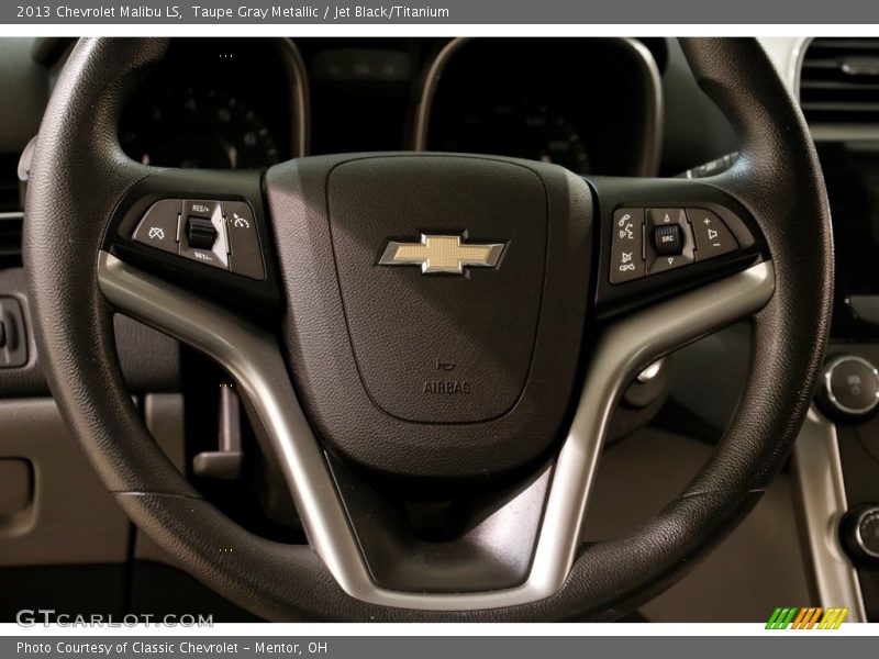 Taupe Gray Metallic / Jet Black/Titanium 2013 Chevrolet Malibu LS
