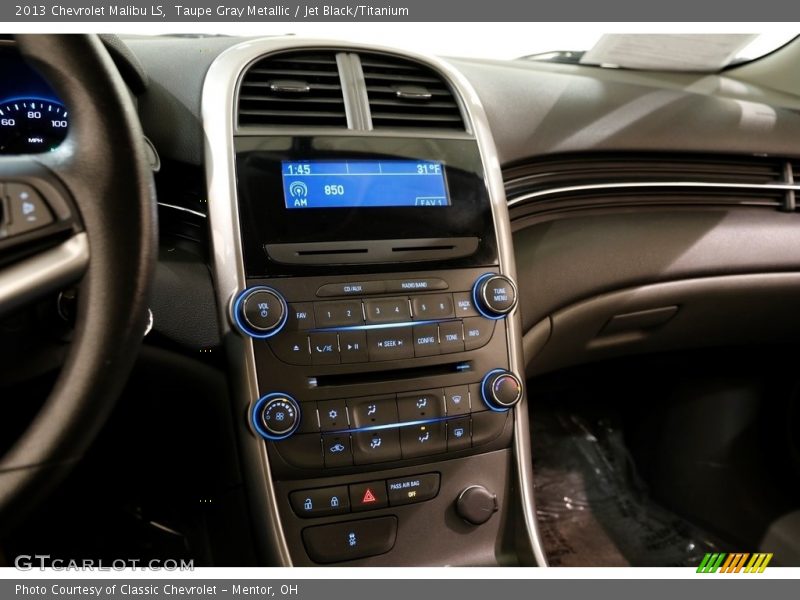 Taupe Gray Metallic / Jet Black/Titanium 2013 Chevrolet Malibu LS