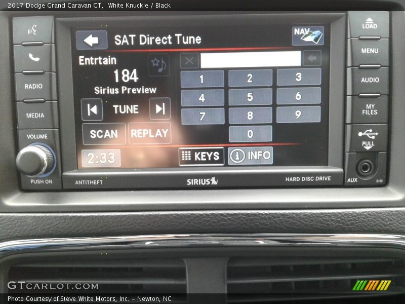 White Knuckle / Black 2017 Dodge Grand Caravan GT