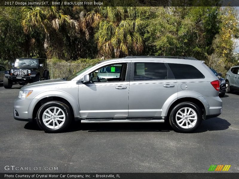 Billet / Black/Light Frost Beige 2017 Dodge Journey SXT