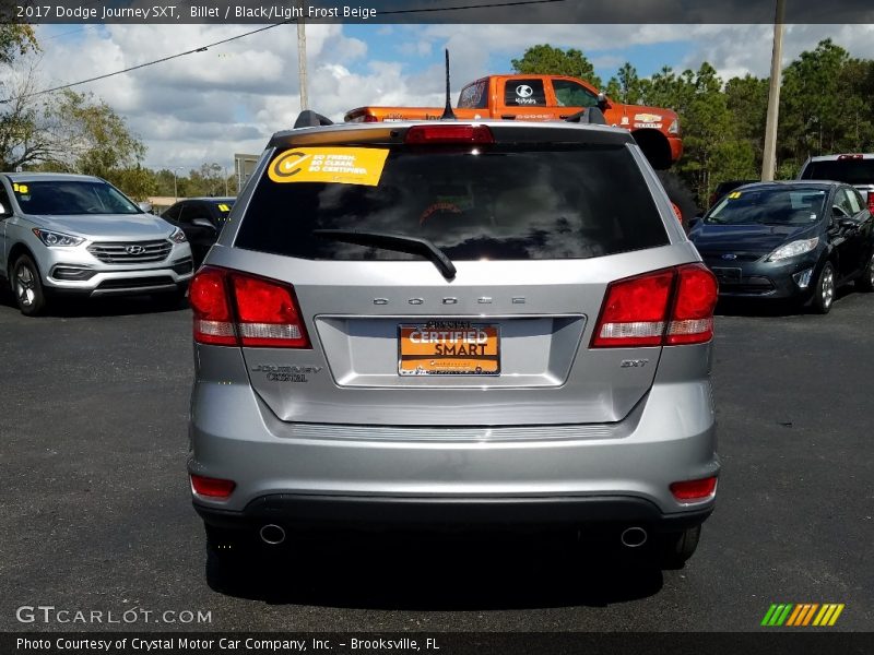 Billet / Black/Light Frost Beige 2017 Dodge Journey SXT