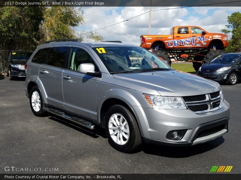 Billet / Black/Light Frost Beige 2017 Dodge Journey SXT