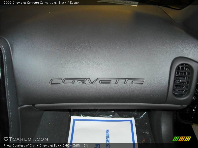 Black / Ebony 2009 Chevrolet Corvette Convertible