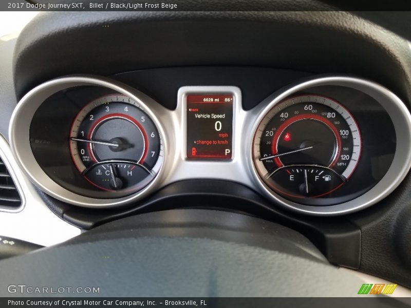 Billet / Black/Light Frost Beige 2017 Dodge Journey SXT
