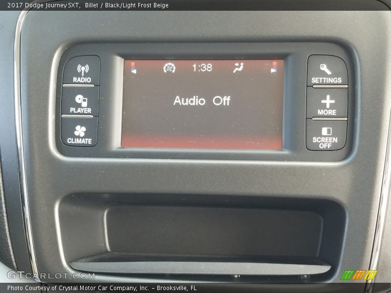 Billet / Black/Light Frost Beige 2017 Dodge Journey SXT